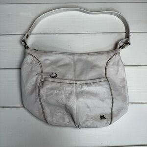 THE SAK Ivory Leather Shoulder Bag